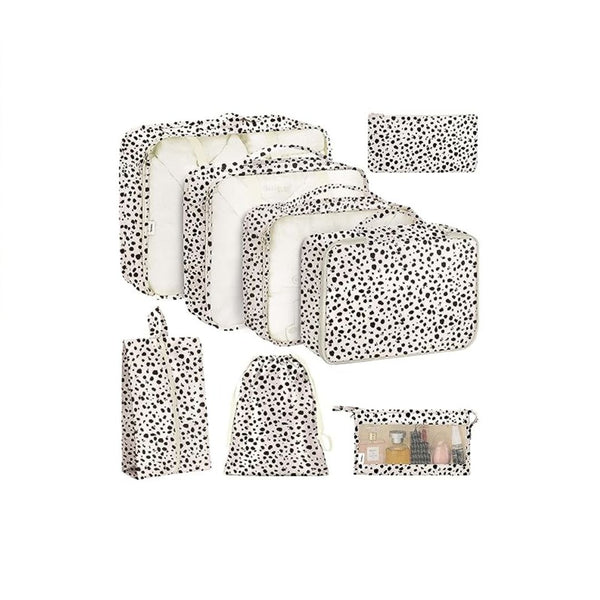 8 Set Travel Luggage Packing Cubes and Toiletry Bag