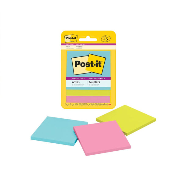 3 Post-it Super Sticky Notes