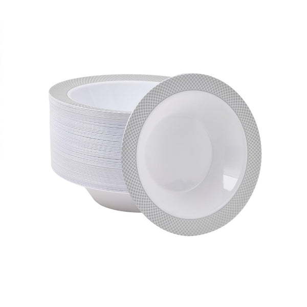 50 Premium Heavy Duty Disposable 12 Oz Plastic Bowls