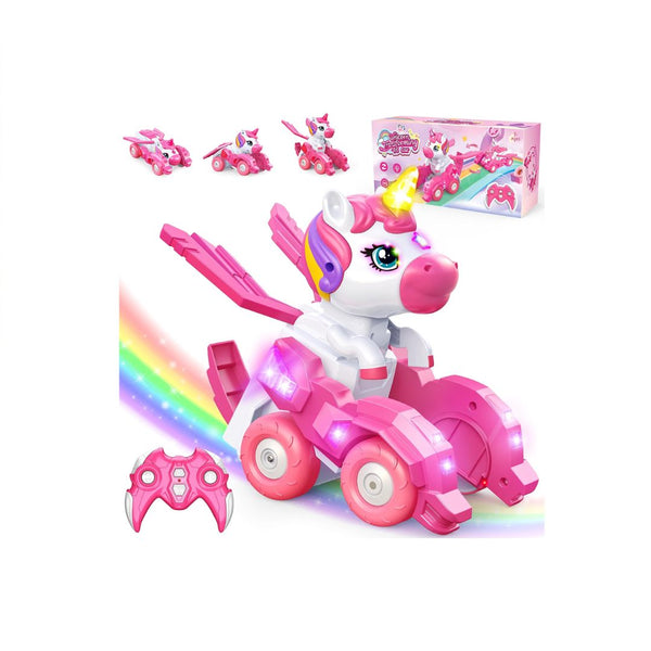 Remote Control Transforming Unicorn Car with Lights