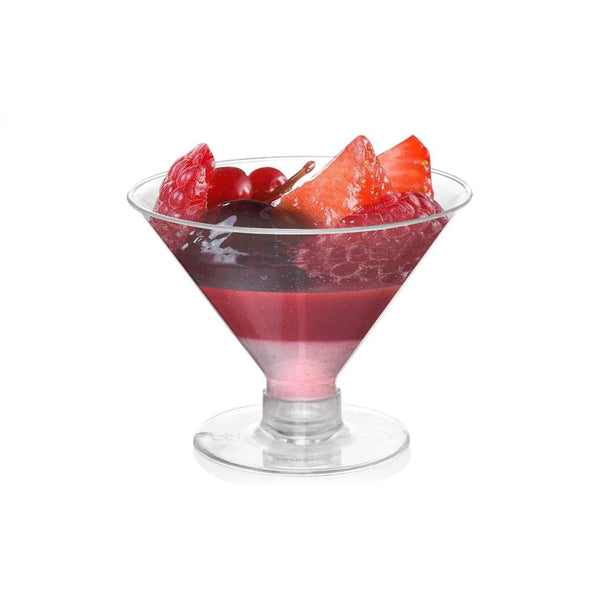 80 Pack Plastic Martini Glasses Disposable