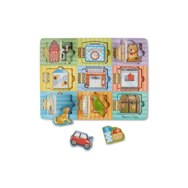 Melissa & Doug Wooden Hide & Seek Activity Board