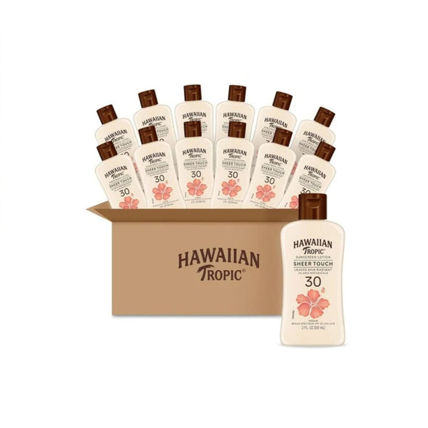 12-Pack Hawaiian Tropic Travel Size Sheer Touch SPF 30 Lotion (2oz)