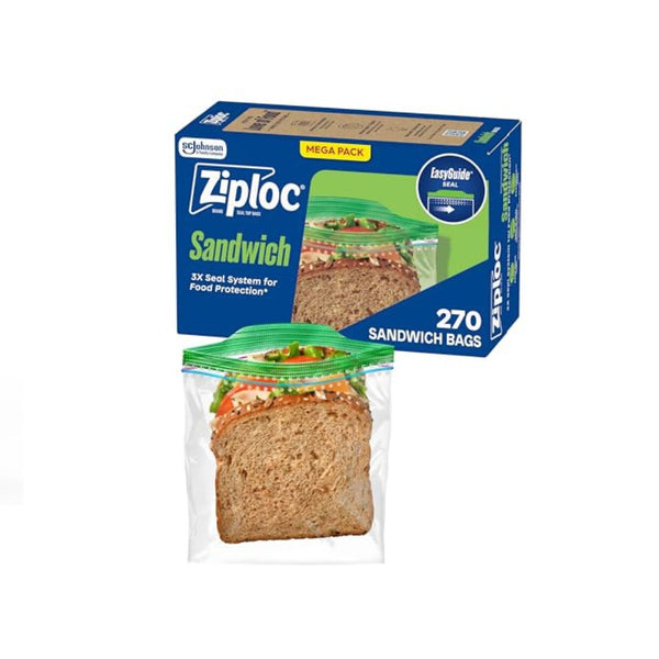 270 Count Ziploc Sandwich and Snack Bags