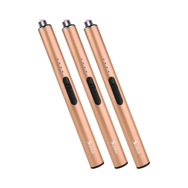 3 Windproof Flameless USB Rechargeable Lighter