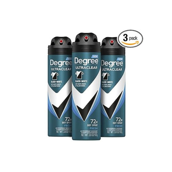 3-Pk Degree Men Antiperspirant Spray