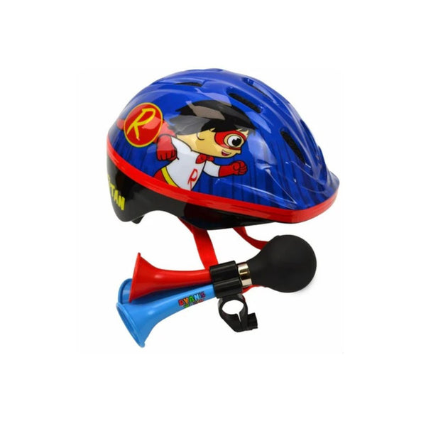 Ryan's World Kids Bicycle Helmet With Triple Horn
