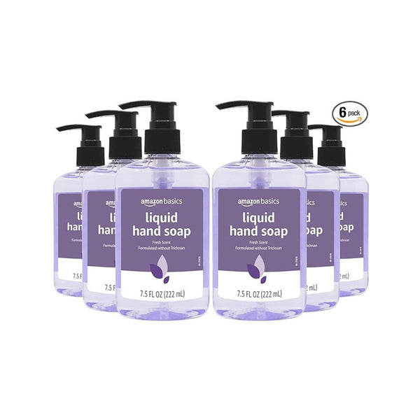 6 Amazon Basics Original Fresh Liquid Hand Soap