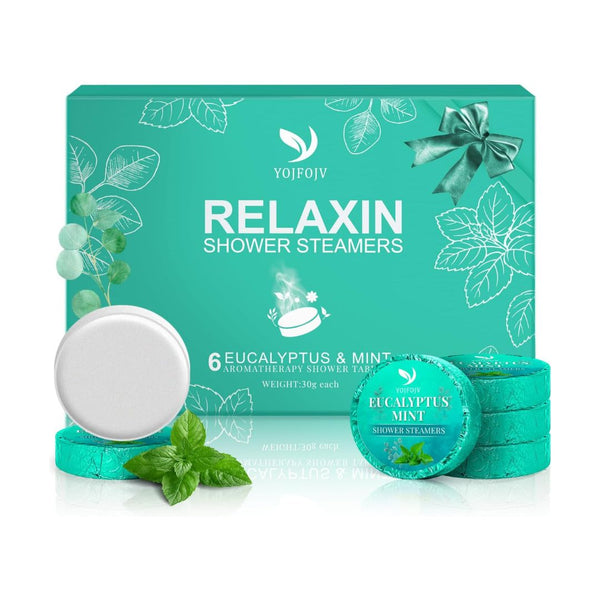 6 Pack Shower Steamers Aromatherapy Eucalyptus Menthol Bombs