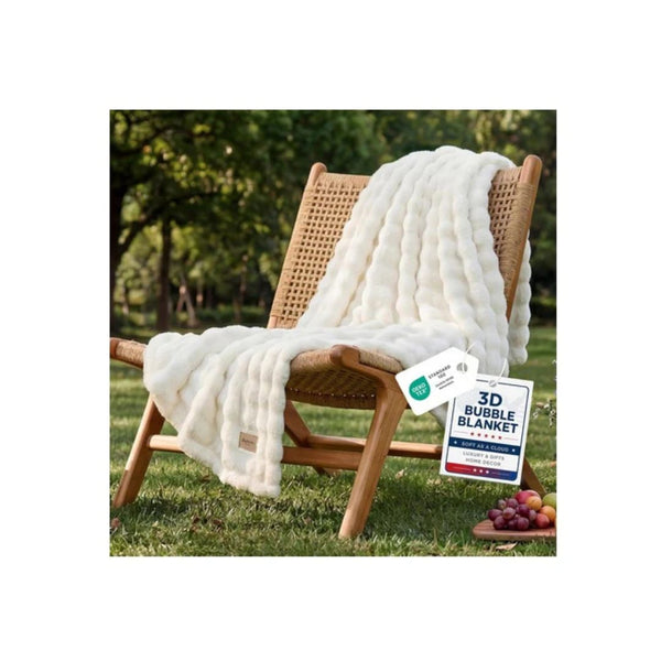 Bedsure 3D Bubble Throw Blanket