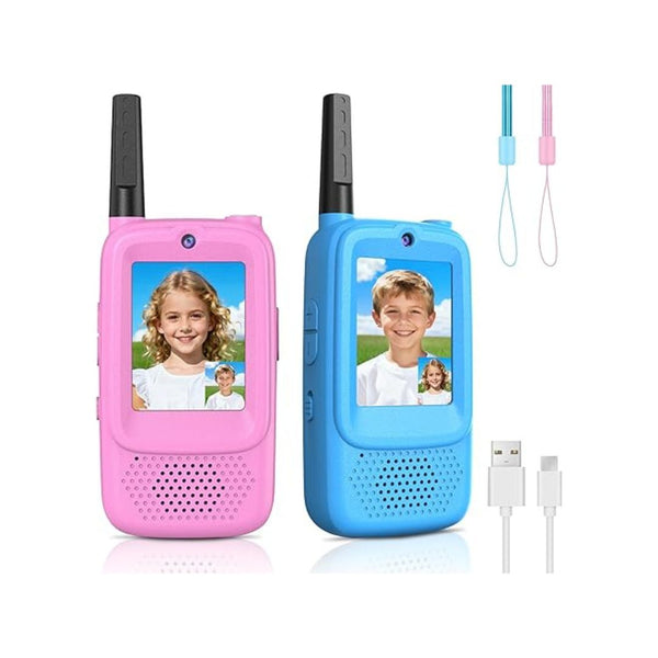 2 Pack Rechargeable Video Walkie Talkies