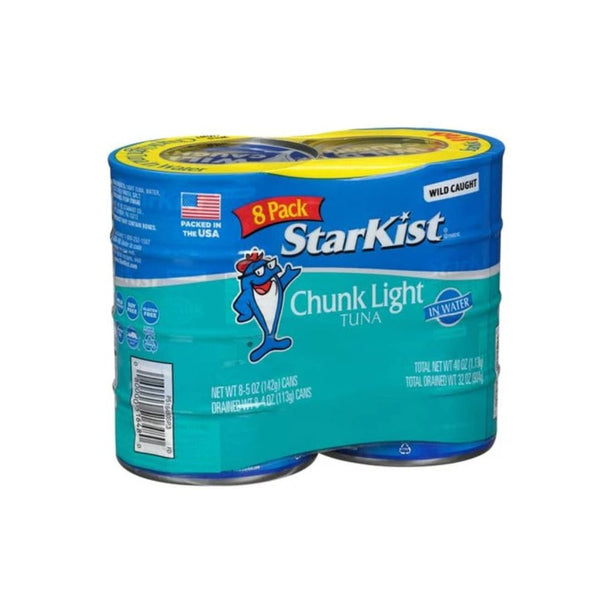 8 Cans StarKist Chunk Light Tuna in Water (5oz)
