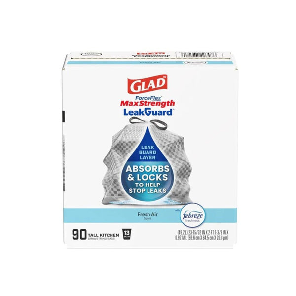 90 Glad ForceFlex MaxStrength 13-Gallon Trash Bags