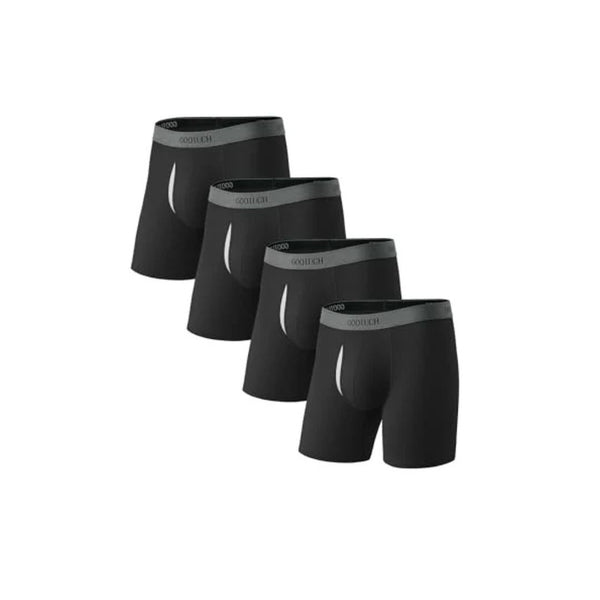 4 Pack Bamboo Boxer Briefs Moisture Wicking Underwear