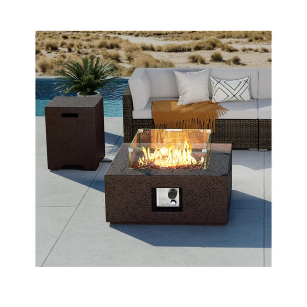 Outdoor Propane Fire Pit Coffee Table