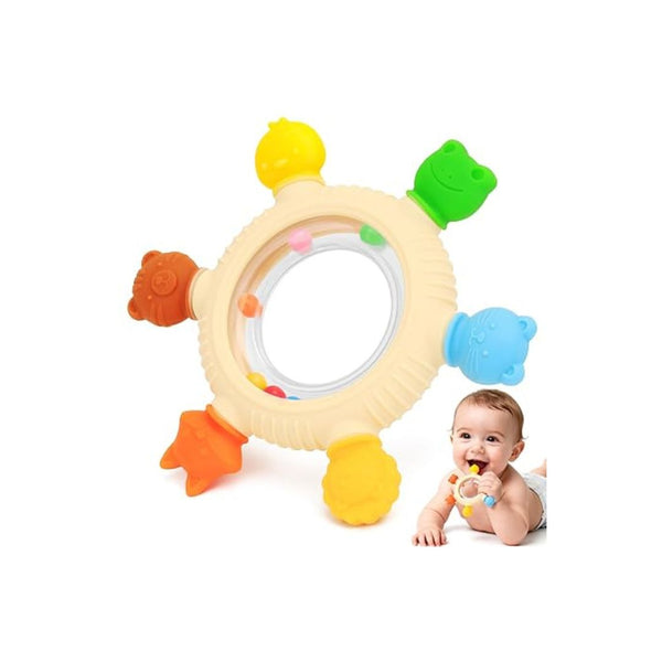 Baby Teething Rings Rattle Toy