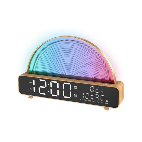 Digital Sunrise Alarm Clock with Touch Night Light & Dual Alarms