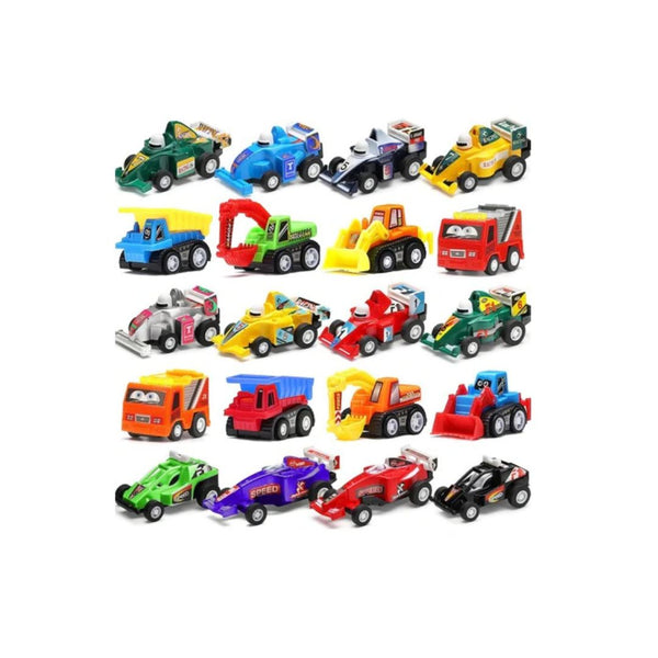 20 Pull Back Toy Cars and Trucks