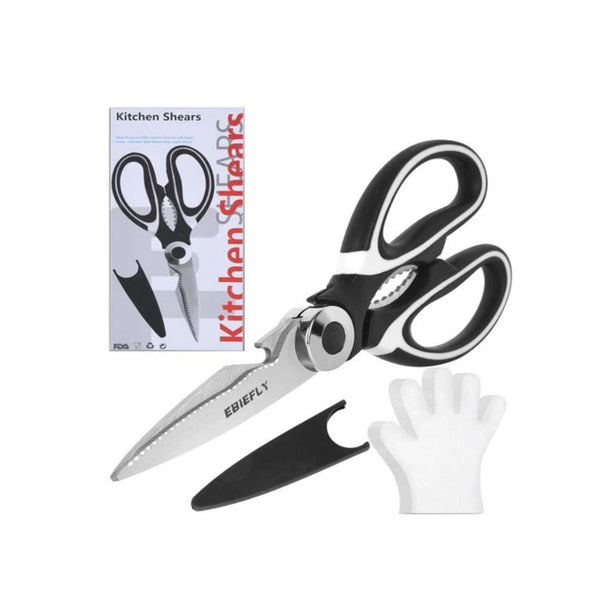 Kitchen Shears With 100 Gloves