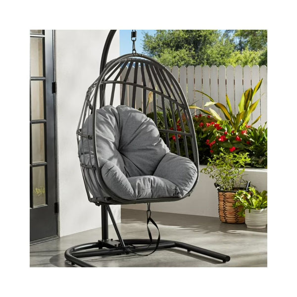 Mainstays Outdoor Wicker Patio Hanging Egg Chair