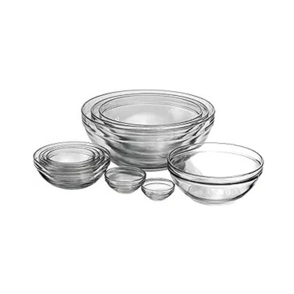10-Piece Anchor Hocking Clear Glass Mixing Bowl Set