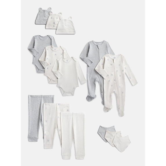Wonder Nation Organic Cotton Baby 14-Piece Layette Gift Sets
