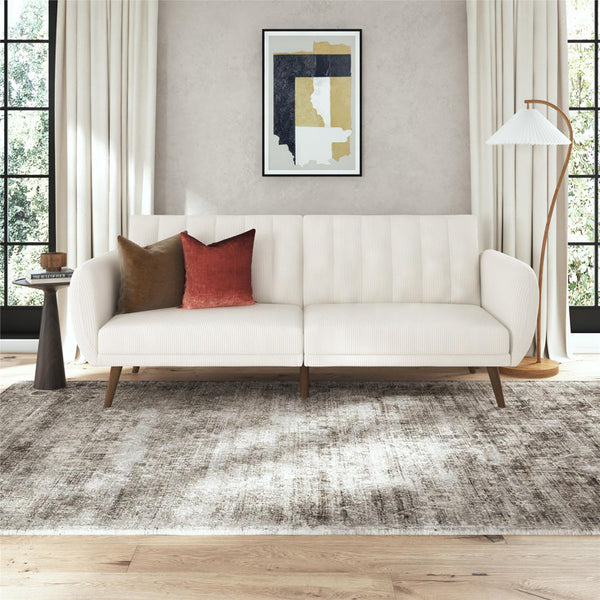 Novogratz Brittany 81.5" Round Arm Convertible Sofa