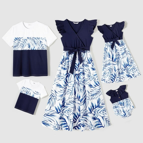 PatPat Family Matching Outfits Mommy and Me Dress