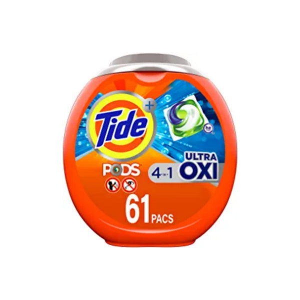 61-Count Tide PODS 4 in 1 Ultra Oxi Laundry Detergent Soap