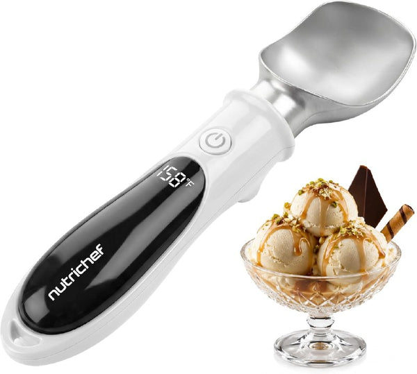 NutriChef Rechargeable Heated Ice Cream Scoop