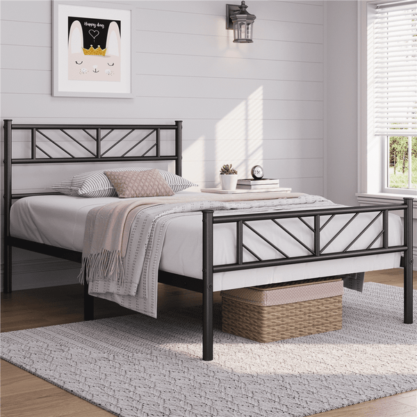 Renwick Justice Metal Platform Bed, Twin Size