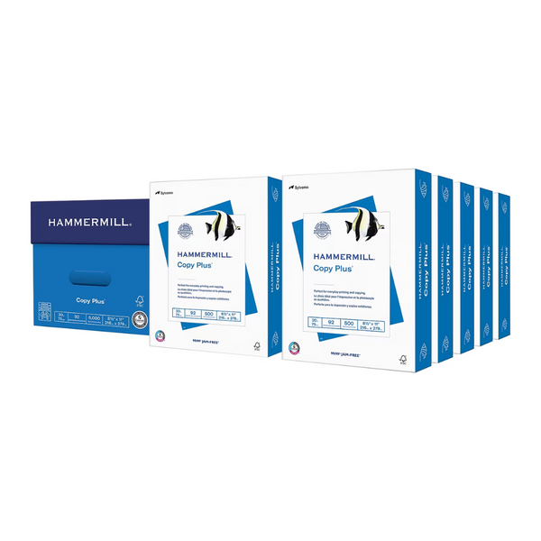 10 Reams (5,000 Sheets) Of Hammermill Copy Plus Printer Paper