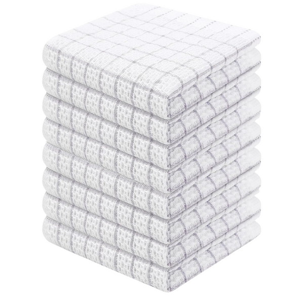 8-Pack Soft Cotton Dish Cloths