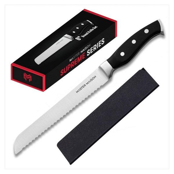 8-Inch Professional Stainless Steel Bread Knife