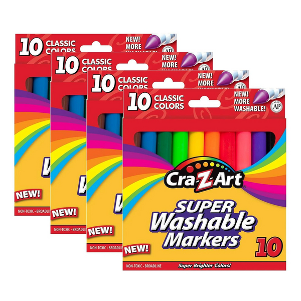 4-Pack Cra-Z-Art 10 Ct Washable Markers