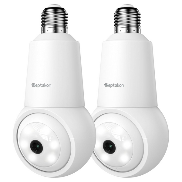 2 Light Socket Security Cameras