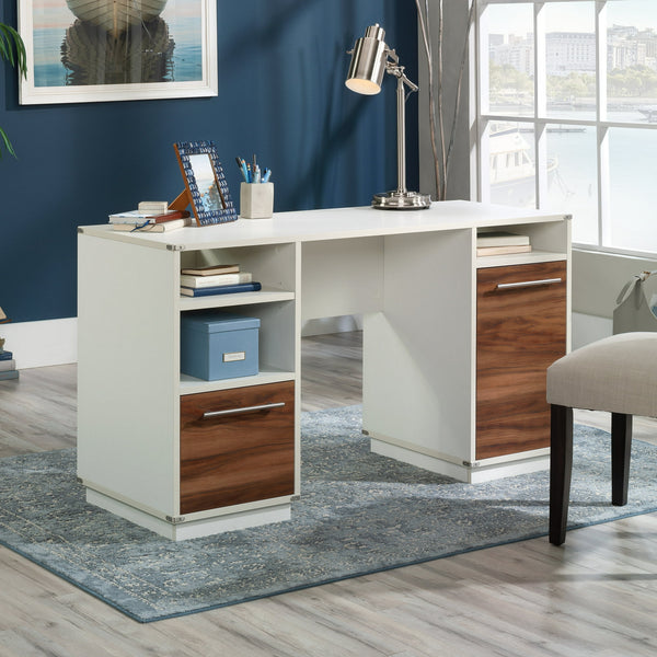 Sauder Vista Key Double Ped Desk