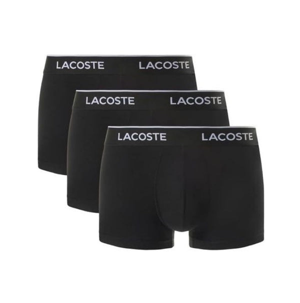 3-Pack Lacoste Men's Cotton Stretch Waistband Trunks
