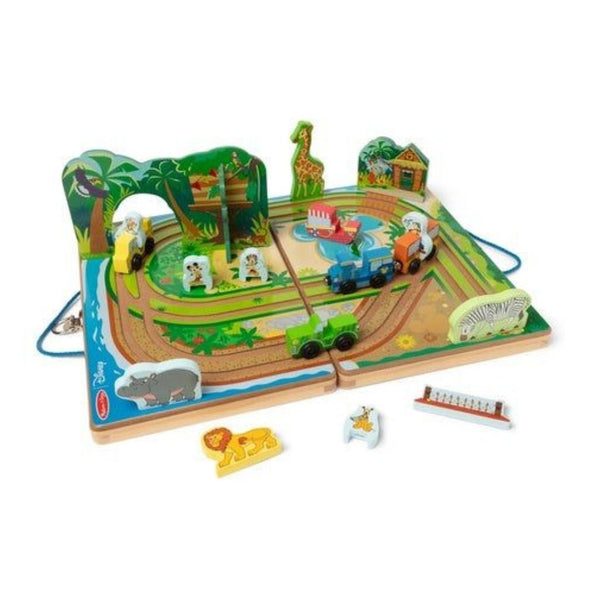 Melissa & Doug Disney Take-Along Safari Wooden Play Set