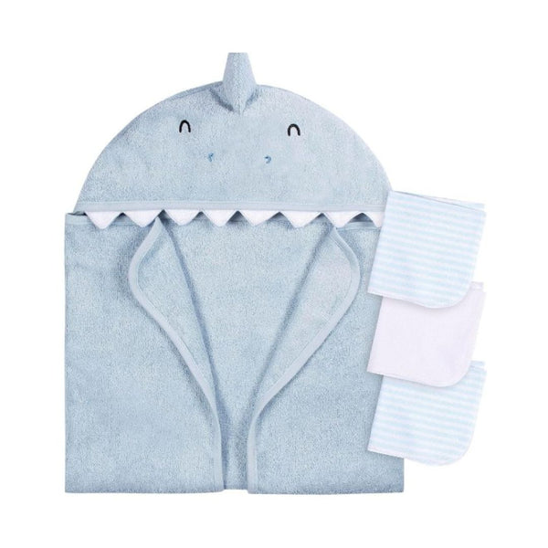 Gerber Baby 4 Piece Animal Character Hooded Towel and Washcloth Sets