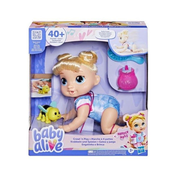 Baby Alive Crawl 'n Play Electronic Crawling Baby Doll Set