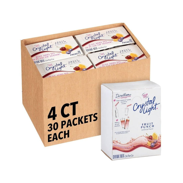 120 Crystal Light Sugar-Free Fruit Punch On-The-Go Powdered Drink Mix