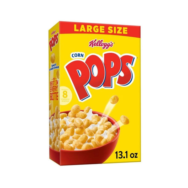 Large Box Kellogs Corn Pops Breakfast Cereal