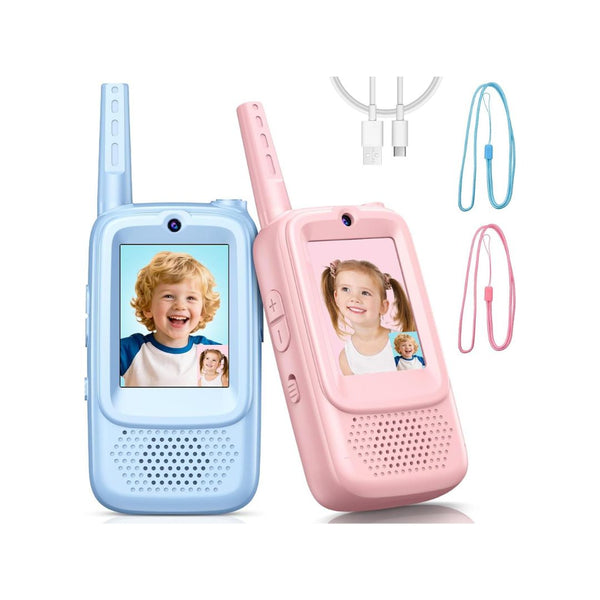 2-Pack Kids Video Walkie Talkies