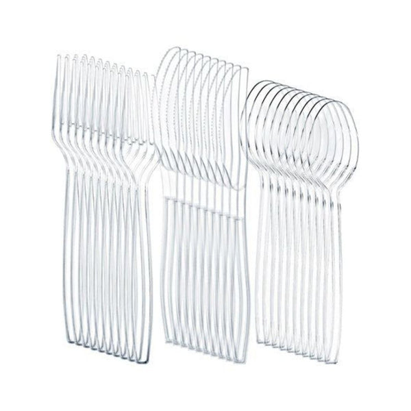 360 Heavy-Duty Clear Plastic Cutlery Set