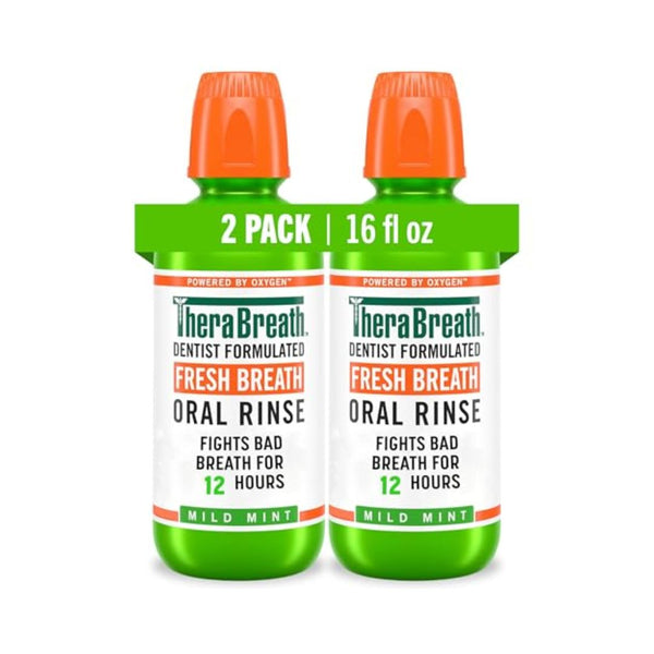 2 Pack TheraBreath Fresh Breath Mouthwash