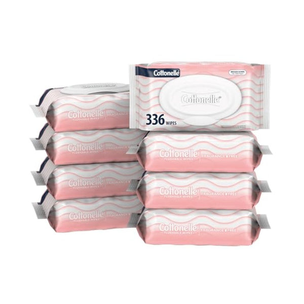 336 Cottonelle Fragrance Free Flushable Wet Wipes