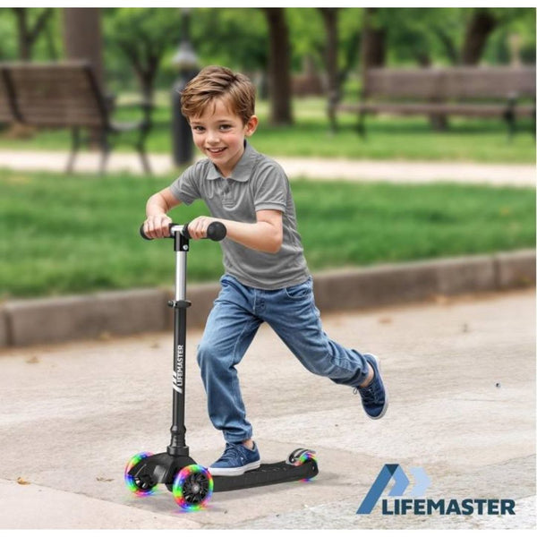 3-Wheel Kids Scooter with Lights