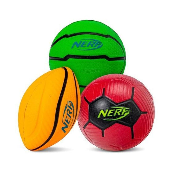 Nerf Foam Football, Soccer Ball & Basketball
