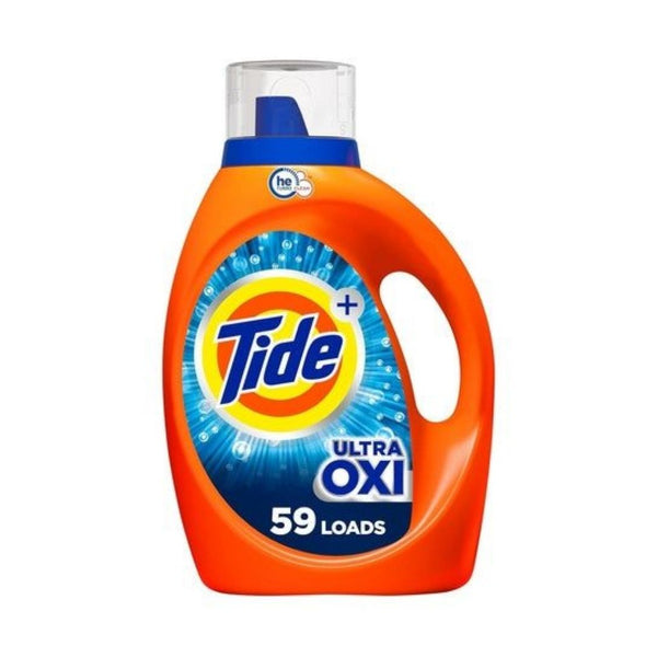 3 Bottles Of Tide Ultra Oxi Boost Liquid Laundry Detergent And Downy Fabric Softener Bottle